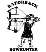 Razorback Bow Hunter Decal