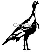 Standing Turkey Decal