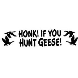 Honk for geese Decal