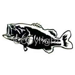 Large mouth bass Decal