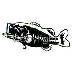 Josh May Large Mouth BassFly Fishing Sticker