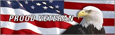 US Flag with Eagle Proud Veteran - Clearvue Rear Window Graphic