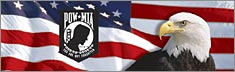 US Flag 1 with POWMIA - Clearvue Rear Window Graphic