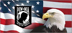 US Flag 1 with POWMIA - Truck or SUV Rear Window Graphic