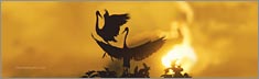 Heron Sunset - Clearvue Rear Window Graphic