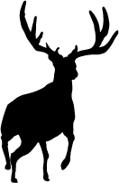 Monster Mule Deer Running Decal