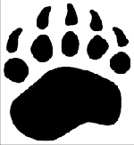 Brown Bear Track Decal