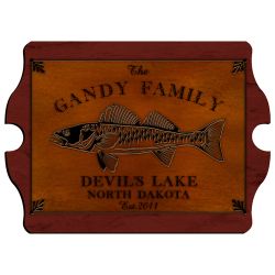 Walleye Vintage Cabin Sign - Personalized