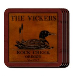 Loon Coaster Set - Personalized
