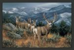 Last Glance Mule Deer Area Rug