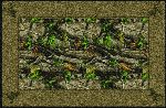 Realtree Hardwoods Green Solid Border Area Rug