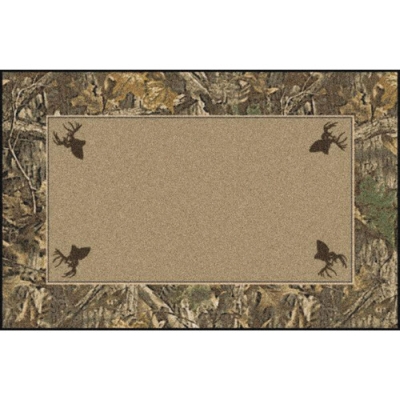 Timber Ridge Area Rug Realtree Timber solid center area rug from the Camo Rugs Realtree ...