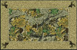 Realtree Advantage Solid Border Area Rug