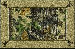 Realtree X-tra Brown Solid Border Area Rug