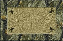Realtree Hardwoods Solid Center Area Rug
