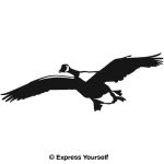 Canadian Gliding Goose Wall Decal