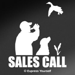 Sales Call Duck Decal