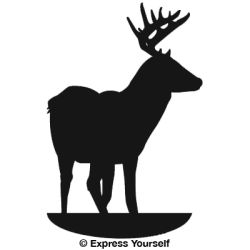 On Alert Whitetail Deer Decal