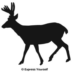 Mule Deer in Velvet Decal