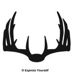 Nice Rack 5 Deer Decal