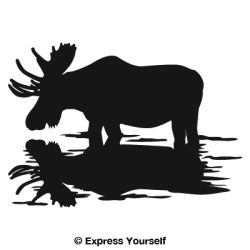 Moose Reflections Decal