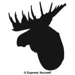 Moose Profile Decal