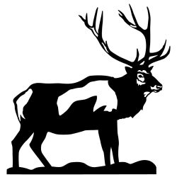 Bull Elk Wall Decal