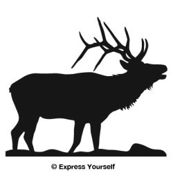 Bugling Elk Decal