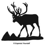 Caribou Migrating Decal