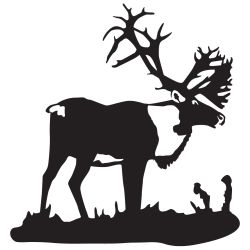 Bull Caribou Wall Decal