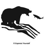 Fishing Grizzly Decal
