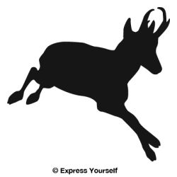 Running Pronghorn Decal