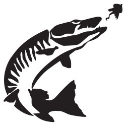 Tiger Muskie Wall Decal