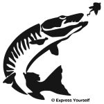 Tiger Muskie Wall Decal