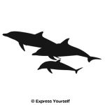 Dolphin Family Pod Decal