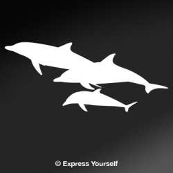 Dolphin Family Pod Decal