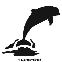 Dolphin Jumping Decal