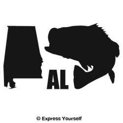 AL Large Mouth Bass State Fish Decal