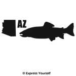 AZ Apache Trout State Fish Decal
