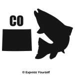 CO Greenback Cutthroat Trout State Fish Decal