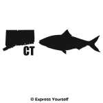 CT American Shad State Fish Decal