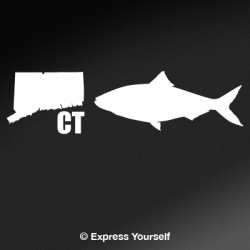 CT American Shad State Fish Decal