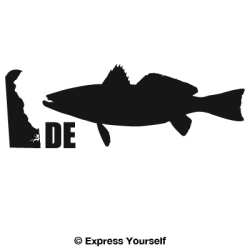 DE Weakfish State Fish Decal