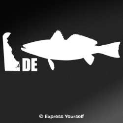 DE Weakfish State Fish Decal