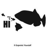 HI Humuhumunukunukuapua State Fish Decal