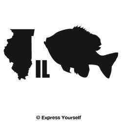 IL Bluegill State Fish Decal