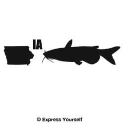 IA Channel Catfish State Fish Decal
