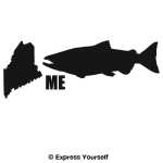 ME Landlocked Salmon State Fish Decal