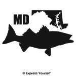 MD Striped Bass State Fish Decal