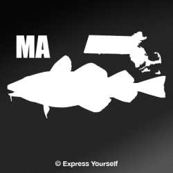 MA Atlantic Cod State Fish Decal